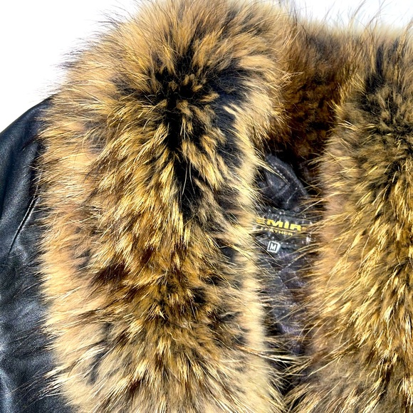 Real Fox Fur Leather Coat Jacket - Picture 9 of 9